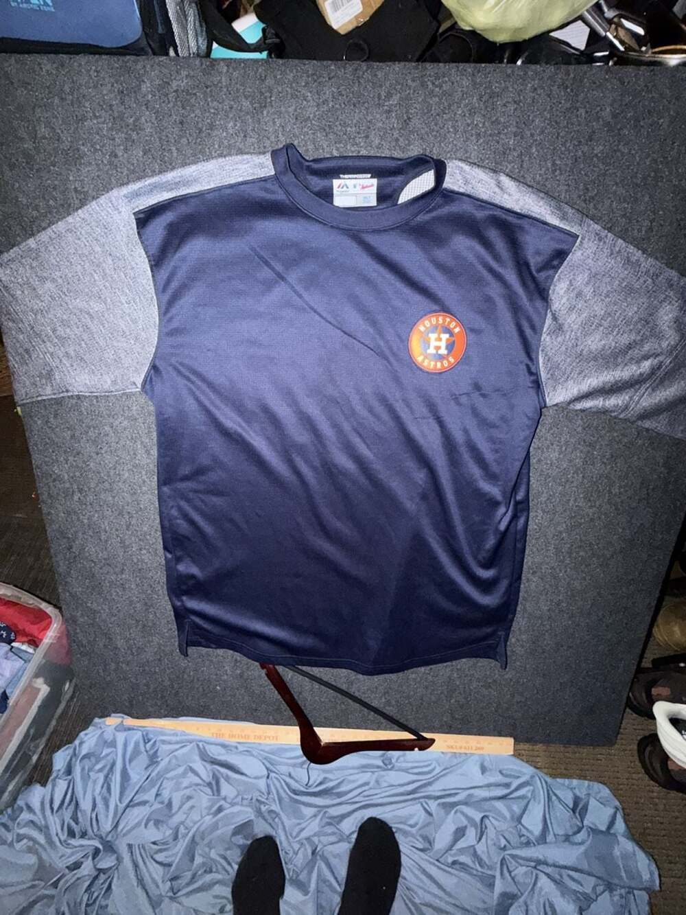 Majestic Houston Astros Therma Base Long Sleeve Performance Shirt 3XLT